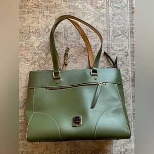 Dooney & Bourke Olive Green Tote Bag Purse Women Accessories Fashion Large